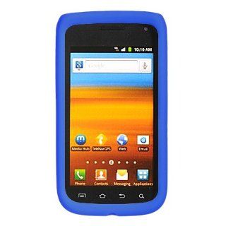 VMG Samsung Exhibit 2 4G T679 Soft Silicone Skin Case   Blue Premium 1 Pc Soft Rubber Gel Silicone Skin Case Cover for Samsung Exhibit 2 II 4G 2nd Generation T679 T Mobile Cell Phone [In VANMOBILEGEAR Retail Packaging] Cell Phones & Accessories