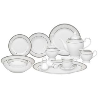 Lorren Home Trends Ballo 57 Piece Porcelain Dinnerware Set