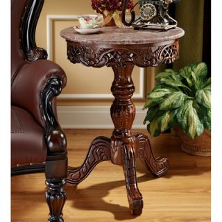 Design Toscano Chantret Marble Topped End Table