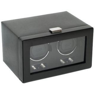 Wolf Designs. Heritage Module 2.1 Double Watch Winder with Cover and