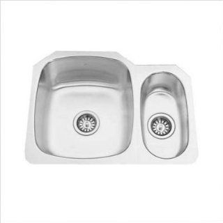 Kindred KSCM2RUA/9D 19" x 25" Double Bowl Undermount Stainless Steel Kitchen Sink Toys & Games