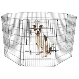 Precision Pet Products Ultimate Exercise Pen with Door in Black