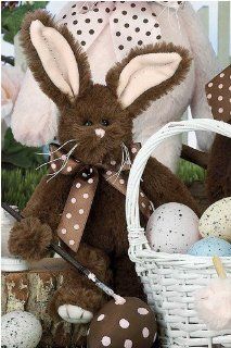 Baby Fudge 8" Chocolate Scented Easter Plush Stuffed Animal Bunny by Bearington Toys & Games