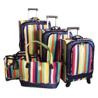 Multi Stripes 360 Quattro 5 Piece Luggage Set
