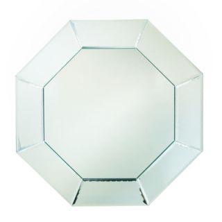Crystal Clear 13 Mirror Glass Octagon Charger