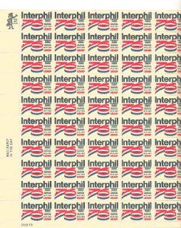 "Interphil 76" Full Sheet of 50 X 13 Cent Us Postage Stamps Scot #1632 
