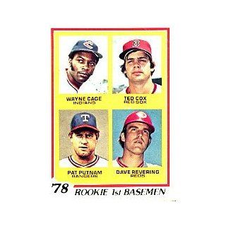 1978 Topps #706 Rookie 1st Basemen/Wayne Cage RC/Ted Cox RC/Pat Putnam RC/Dave Revering RC   VG Sports Collectibles