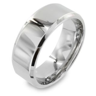 West Coast Jewelry Stainless Steel Flat Band Ring