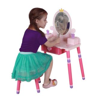 Teamson Kids Princess Children Vanity Set (Set of 2)