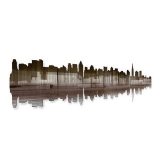 All My Walls New York City Reflection IV Metal Wall Sculpture