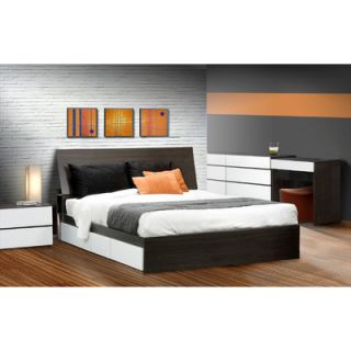Nexera Allure Platform Bedroom Collection