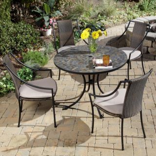 Stone Harbor 5 Piece Dining Set with Cushions