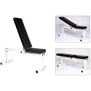 Adjustable incline bench 17 x 8 x 46, 37 lbs Color White