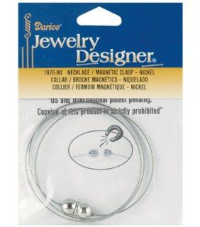 Darice Jewelry Designer 18 Inch Necklace w/Magnetic Clasp   1PK/Nickel   Jewelry Findings