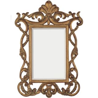 Majestic Mirror Traditional Beveled Mirror in Distressed Antique Gold