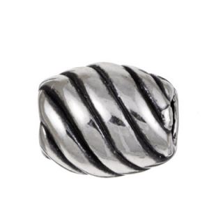 Sterling Essentials Signature Moments Sterling Silver Diagonal Bead