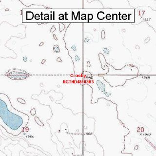 USGS Topographic Quadrangle Map   Crosby, North Dakota (Folded/Waterproof)  Outdoor Recreation Topographic Maps  Sports & Outdoors