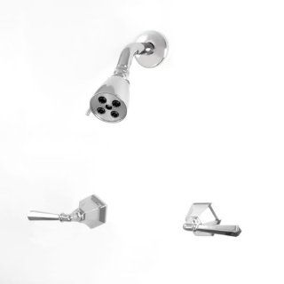 Sigma 1.007442.21 Polished Silver 2 Valve Shower Set W/ Valencia   Bathtub And Showerhead Faucet Systems  