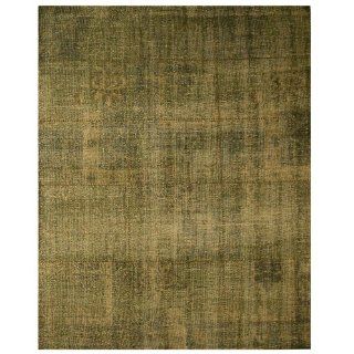 Eorc Ot63gn6x9 Hand Knotted Wool Green Over Dyed Rug  