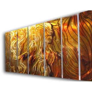 All My Walls Abstract by Ash Carl Holographic Wall Art in Orange   23