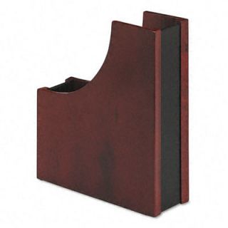 Rolodex Wood And Faux Leather Magazine File