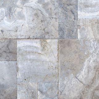 MSI 18 x 18 Honed And Filled Travertine Tile in Silver