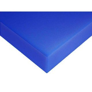 Blue Cast Nylon 6 Plastic Plate   Sheet 1 1/4" x 7 1/2" x 22" Nylon Plastic Raw Materials