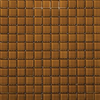 Emser Tile Lucente 12 x 12 Glossy Mosaic in Amber