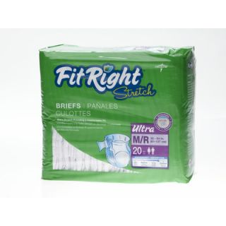 Medline FitRight Stretch Ultra Briefs (Pack of 80)