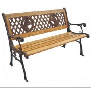 DC America Champions Wood and Cast Iron Park Bench