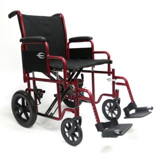 Bariatric Transport Wheelchair with Removable Armrest