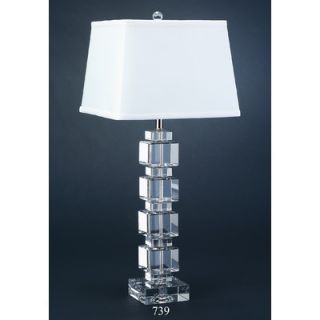 Lamp Works Crystal Cubist Table Lamp