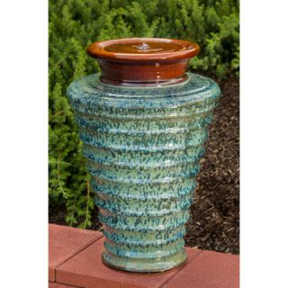 Alfresco Home Twister Indoor / Outdoor Ceramic Urn Fountain