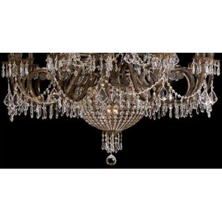 Crystorama Traditional Classic 23 Light Crystal Candle Chandelier