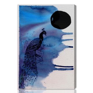 Oliver Gal Indian Peafowl Painting Print on Canvas