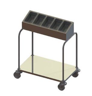 Piper Products 715 1 A15 Single Stack Tray Silverware Cart w/ 200 Tray Capacity & 15 Cylinder Dispenser, Each Kitchen & Dining
