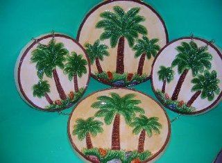 PALM TREE 3 D Big Ceramic Stove Burner Covers Palms NEW   Kitchen Storage And Organization Products