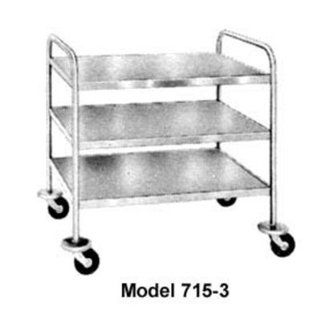 Piper Products 715 5 5 Shelf Utility Cart W/ Open Design & Angle Frame, 2 Push Handles 715 5  Cookware 