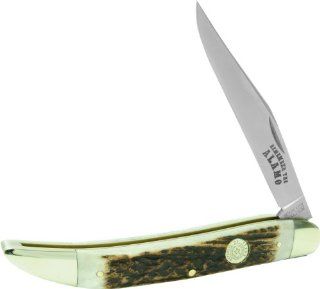 Schrade Walden Large Toothpick Pocket Knife with Republic of Texas Shield (Stag Bone, 8.7 Inch) Sports & Outdoors