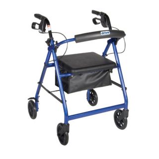 Aluminum Rollator with Fold Up and Removable Back Support