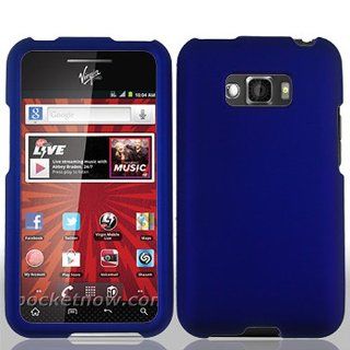 Blue Hard Cover Case for LG Optimus Elite LS696 Cell Phones & Accessories