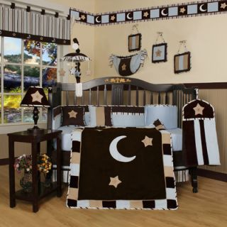 Geenny Boutique Moon and Star 13 Piece Crib Bedding Set