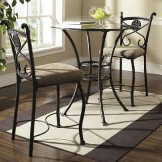 Steve Silver Furniture Brookfield Counter Height Pub Table in Gunmetal