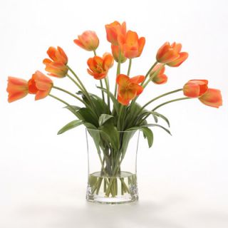 Distinctive Designs Silk Bittersweet Tulips in Pillow Vase