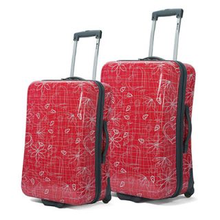 BENZI Hardsided Patterned 2 Piece Luggage Set