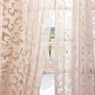 Half Price Drapes Alesandra Patterned Sheer Curtain Single Panel