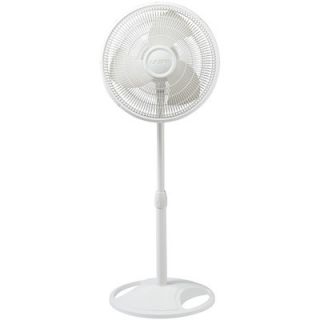 Lasko 16 Oscillating Stand Fan in White