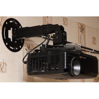 Projector Ceiling/Wall Mount 12.8 to 17.3 Inch Adjustable Extension   Black Electronics