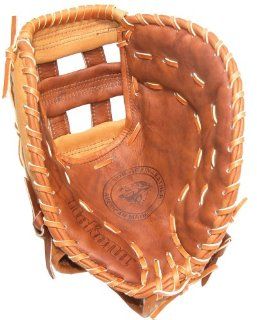 Nokona AMGFB BC 12.5 Inch Buffalo / Walnut Leather Hide Base Mitt (Right Handed Throw)  Baseball Infielders Gloves  Sports & Outdoors