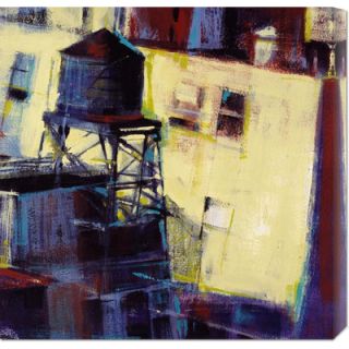 Global Gallery Terrace Watertower by Patti Mollica Stretched Canvas
